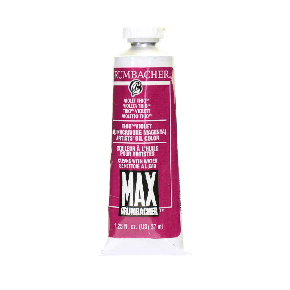 Grumbacher Max Water Miscible Oil Colors, 1.25 Oz, Thio Violet, Pack Of 2