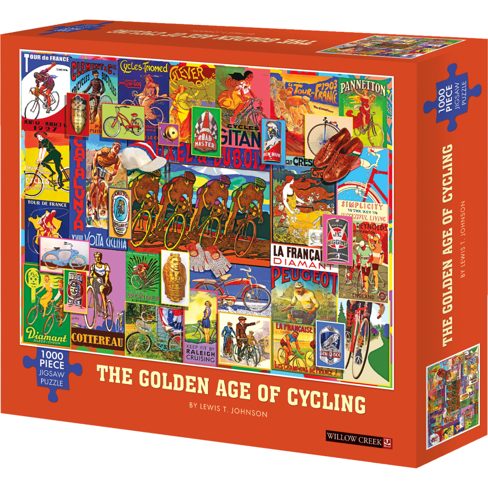 Willow Creek Press 1,000-Piece Puzzle, The Golden Age of Cycling