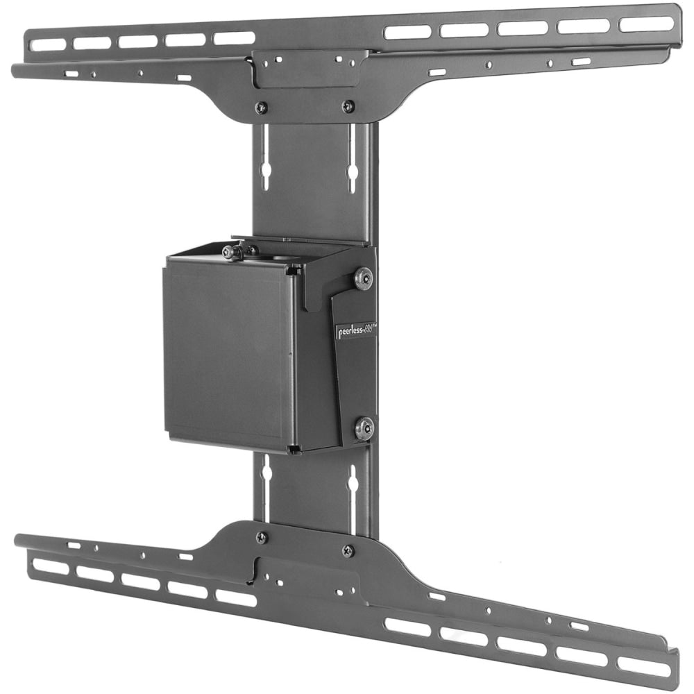 Peerless Straight Column Ceiling Mount PLCM-2-UNL - Mounting kit (tilt/swivel ceiling mount) - for flat panel - fused epoxy - black powder coat - screen size: 32in-65in - ceiling mountable