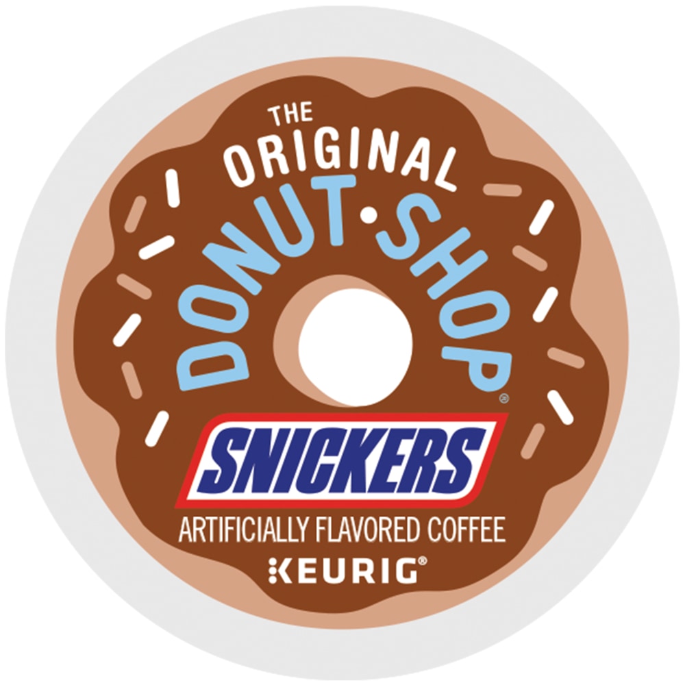 The Original Donut Shop Snickers Coffee, K-Cup Pods, Box of 24 Pods