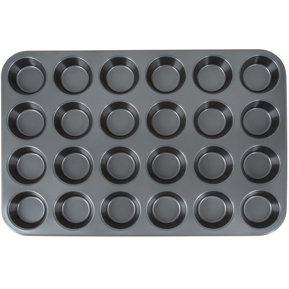 Hoffman Nonstick Carbon Steel Cupcake Pans, 24 Cups, Pack Of 24 Pans