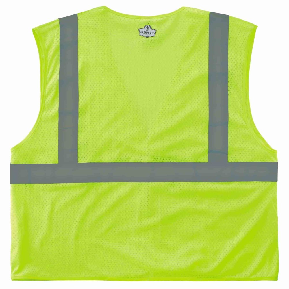 Ergodyne GloWear Safety Vest, Type R Class 2 Economy Mesh, XS, Lime, 8210HL