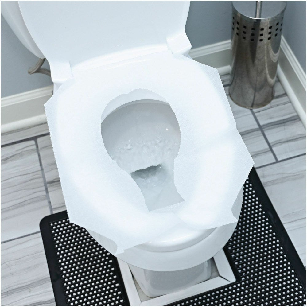 Genuine Joe Toilet Seat Covers, White, Pack Of 2,500