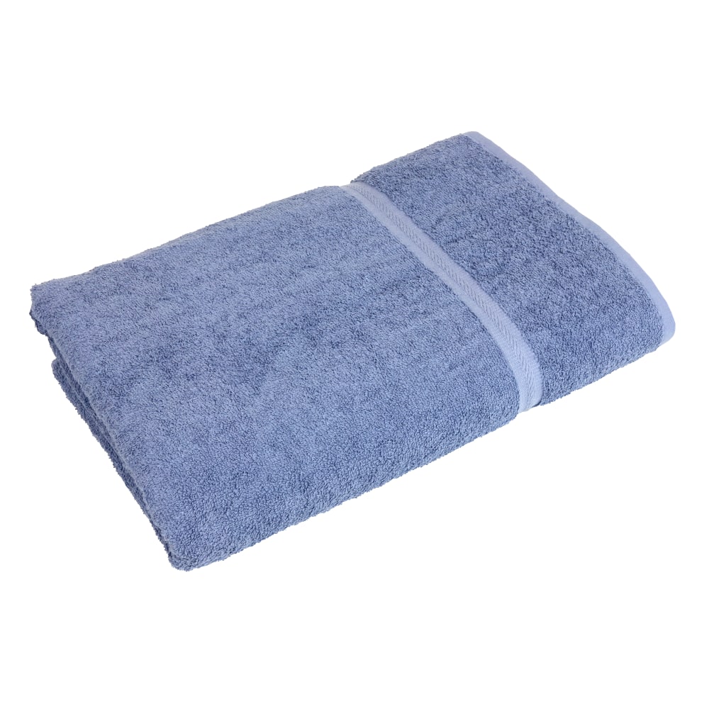 1888 Mills Premier Bath Towels, 27in x 54in, Blue, Pack Of 24 Towels