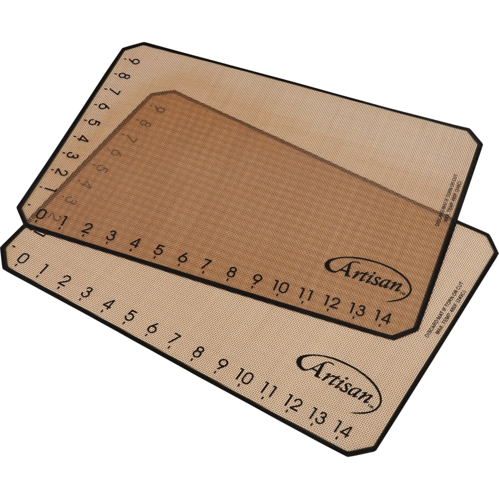 Vollrath Artisan 2-Piece Medium Baking Mat Set, Tan