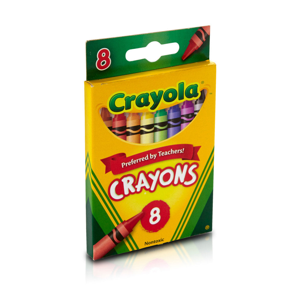 Crayola Crayons, Assorted Colors, Box Of 8 Crayons