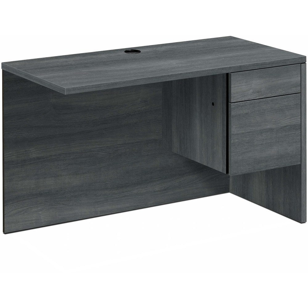 HON 10500 48in Right Desk Return with 2 Full Drawers, Gray