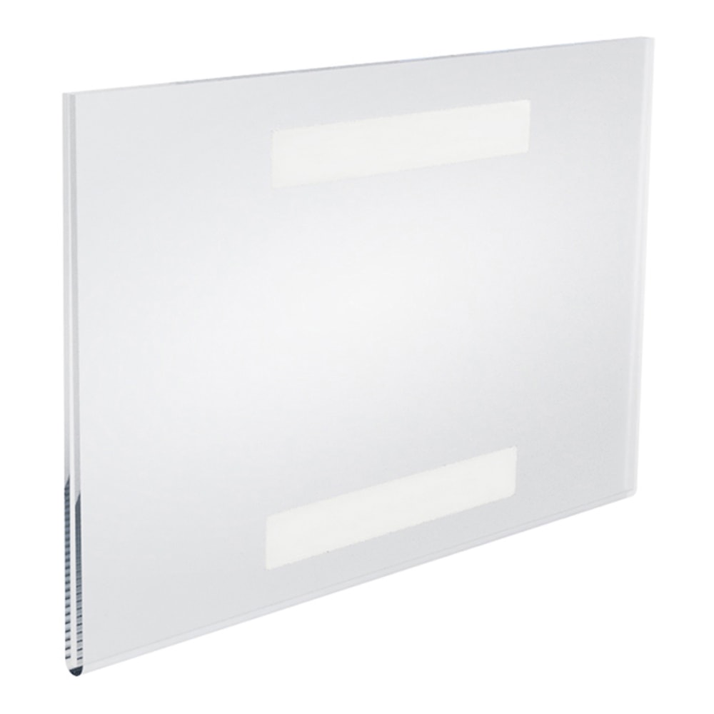 Azar Displays Acrylic Horizontal U-Frame Sign Holders, 7in x 11in, Clear, Pack Of 10 Sign Holders