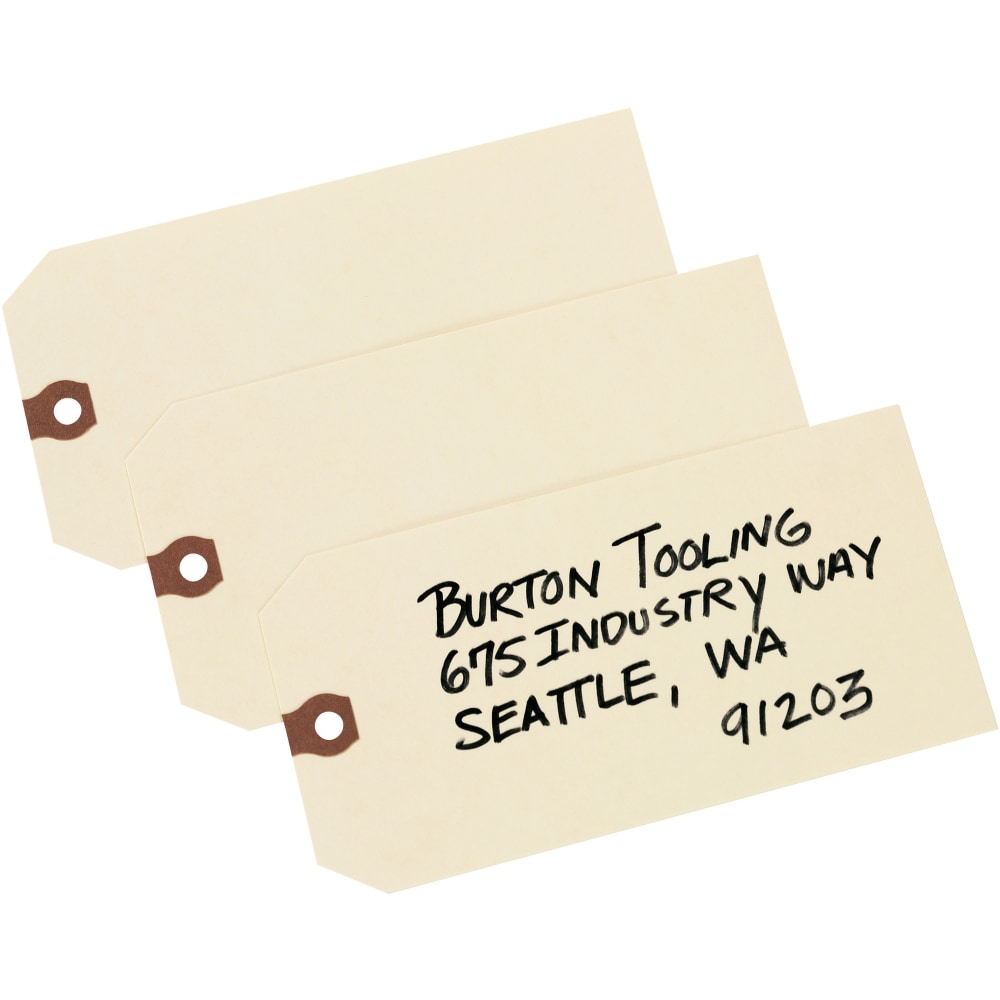 Avery Manila "G" Shipping Tags - 6.20in Length x 3.13in Width - Rectangular - 1000 / Box - Manila