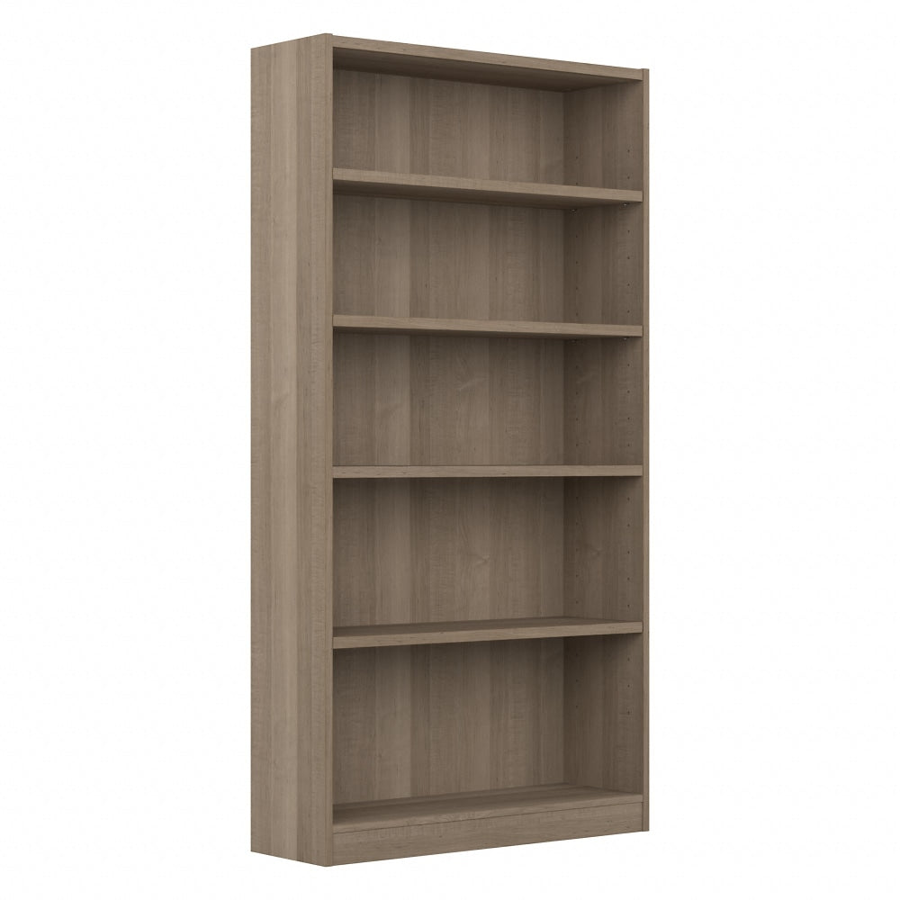 Bush Furniture Universal 72inH 5-Shelf Bookcase, Ash Gray, Standard Delivery