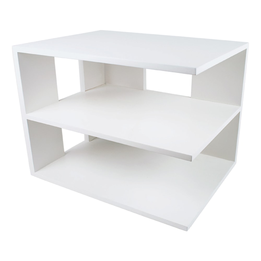 Victor Pure White Collection Corner Shelf, 13 1/2inH x 13 1/2inW x 10 1/2inD, White