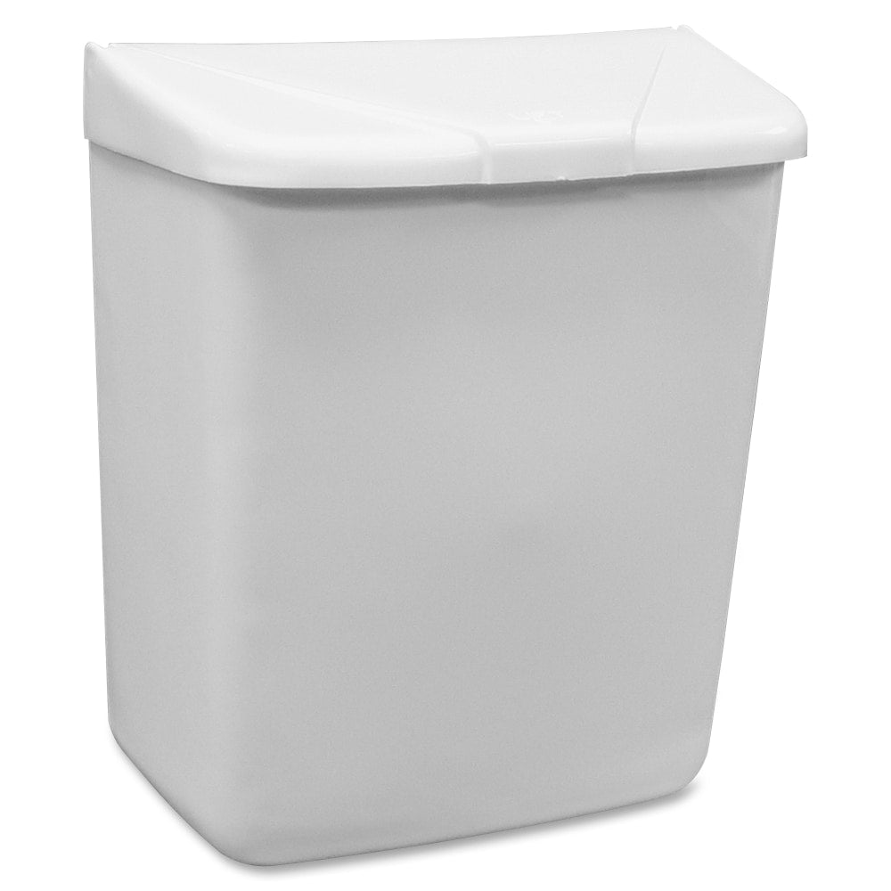 Hospeco Feminine Hygiene Waste Receptacle - ABS Plastic - White - 1 Each