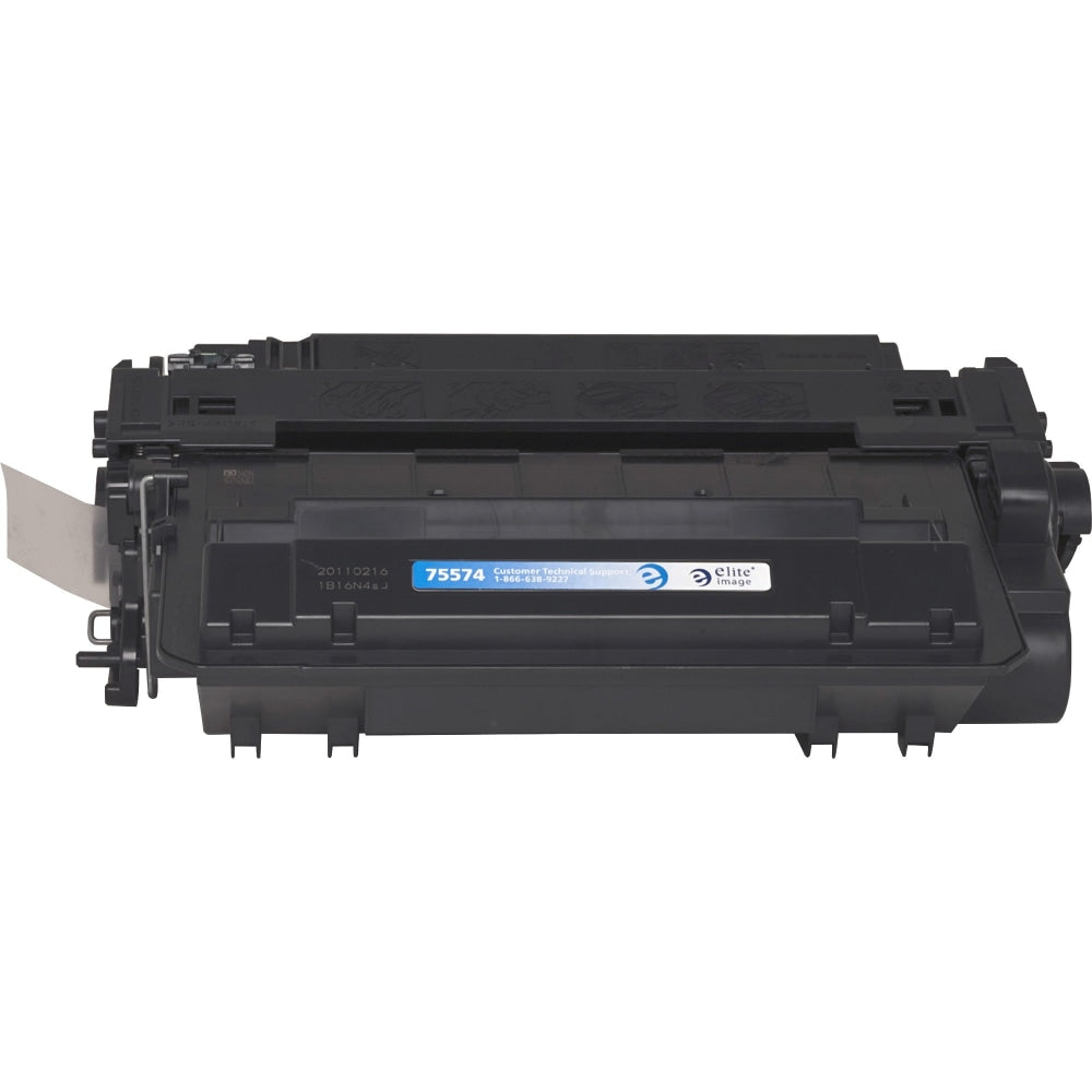 Elite Image Remanufactured Black High Yield Toner Cartridge Replacement For HP 55X, CE255X