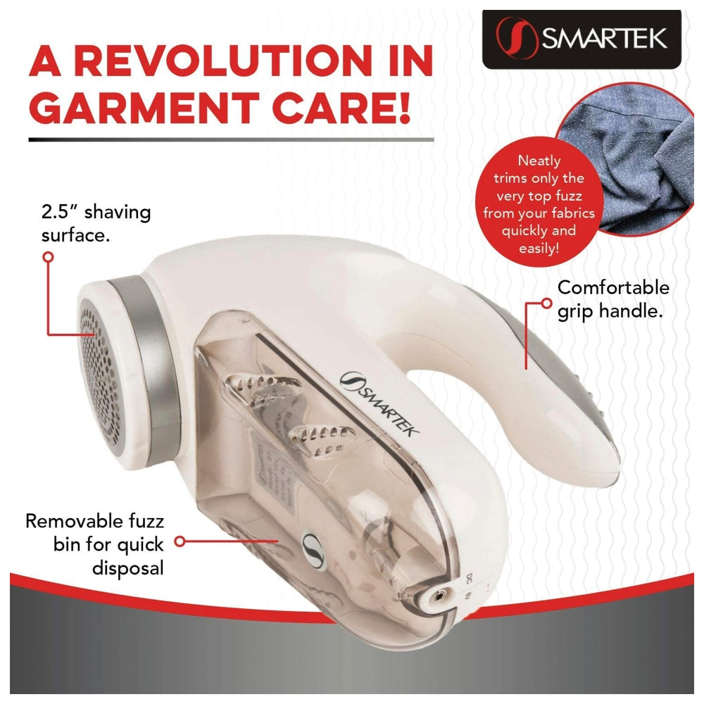 Smartek Deluxe Fabric Shaver And Lint Remover, 2-1/2in Coverage Area