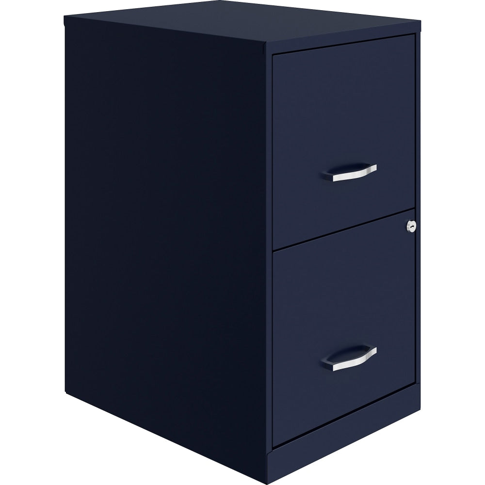 NuSparc 18in 2-drawer File Cabinet, Navy, 1 Each