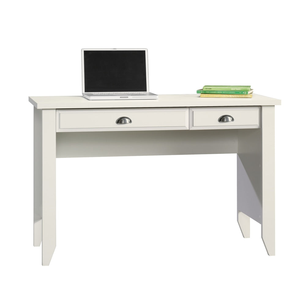 Sauder Shoal Creek 48inW Computer Desk With Flip Down Computer Tray, Soft White