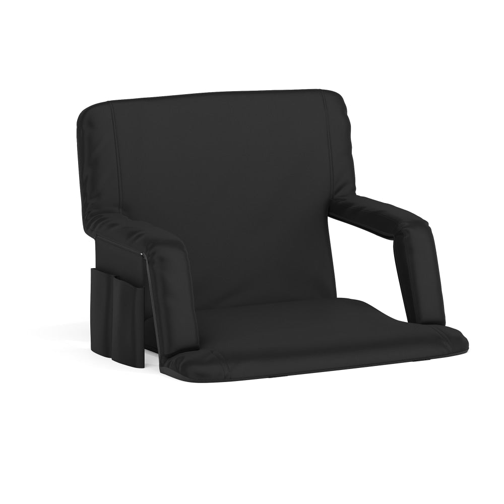 Flash Furniture Reclining Stadium Chair, Extra Wide, Black