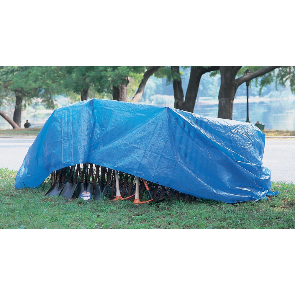 Multiple Use Tarps, 24 ft Long, 18 ft Wide, Polyethylene, Blue