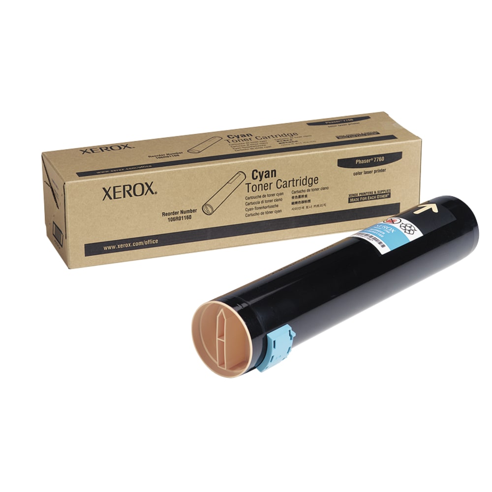 Xerox 7760 Cyan Extra-High Yield Toner Cartridge, 106R01160