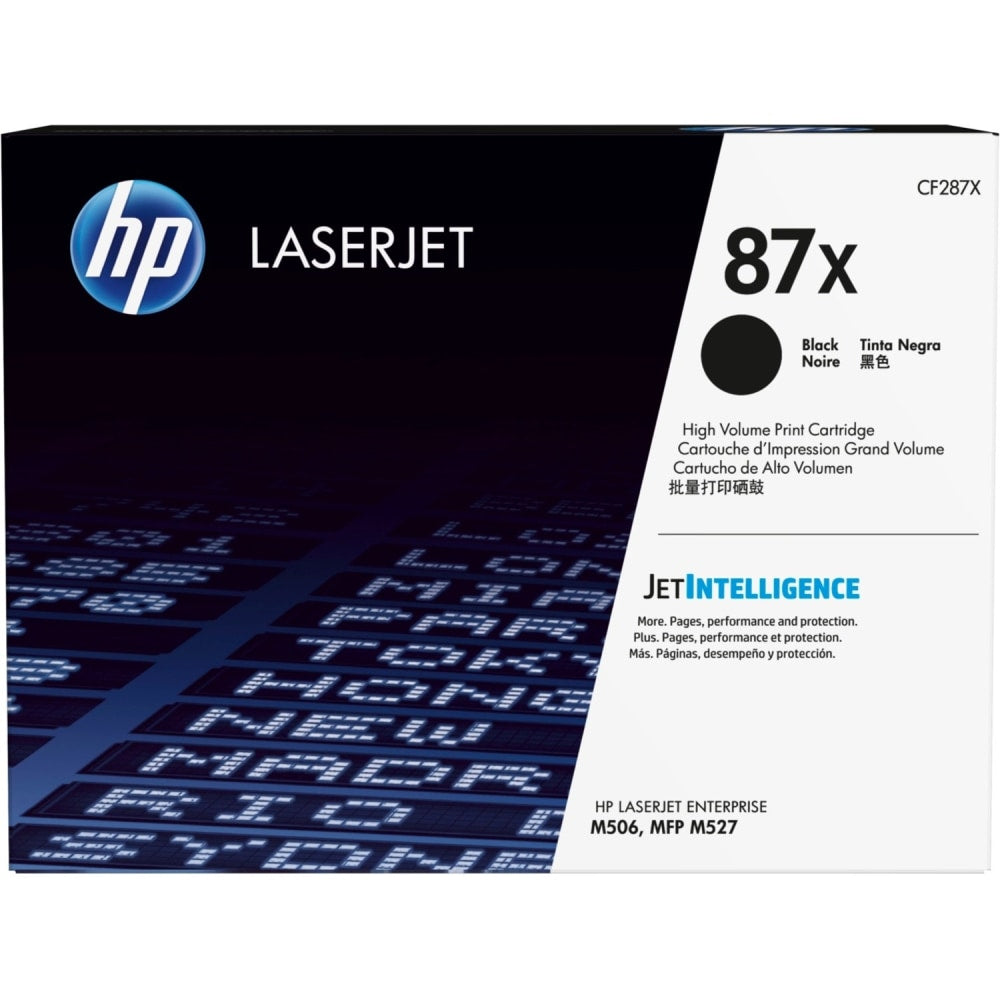 HP 87XC Black High Yield Toner Cartridge, CF287XC