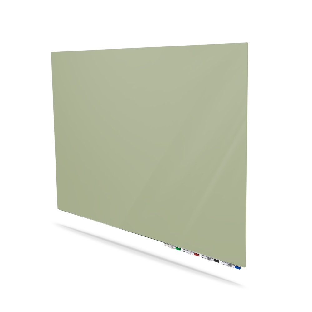 Ghent Aria Low Profile Magnetic Dry-Erase Whiteboard, Glass, 36in x 72in, Cactus