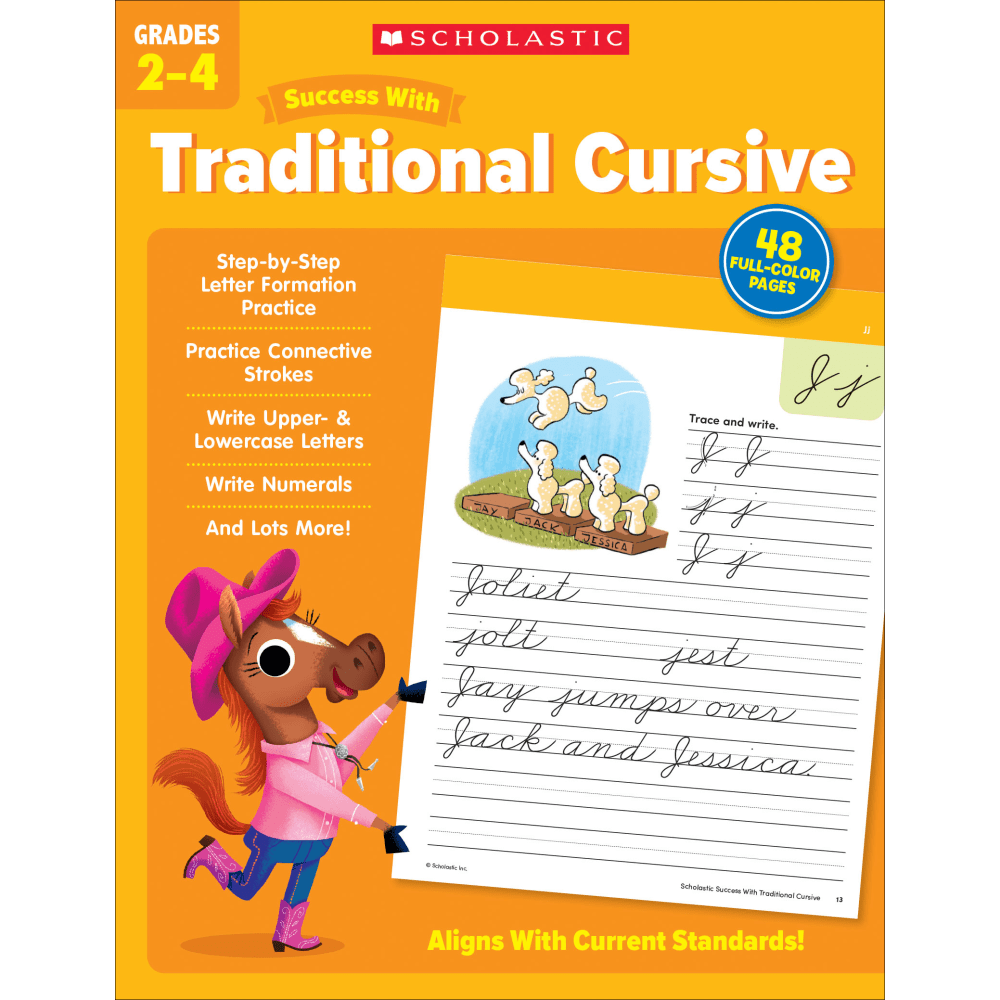 Scholastic Success With Traditional Cursive, Grades 2-4