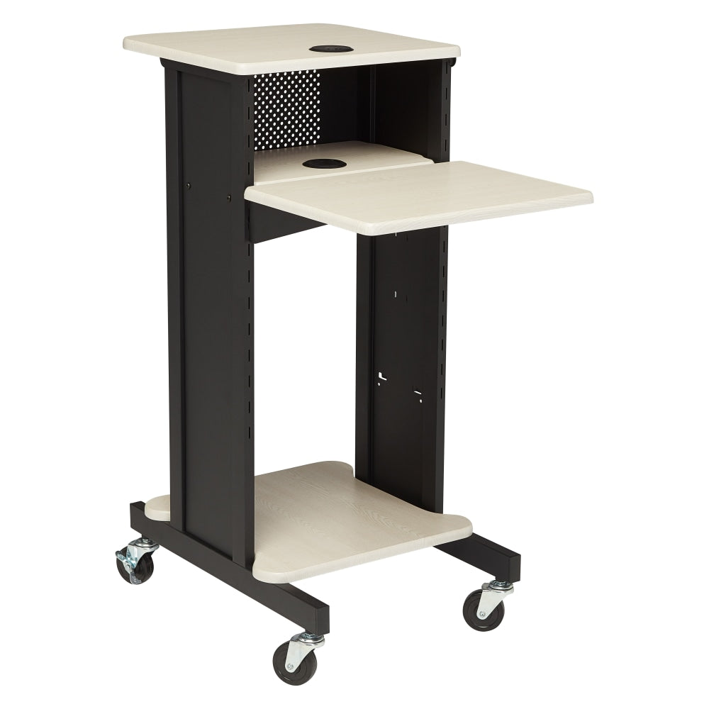 Oklahoma Sound? Premium Presentation Cart, Black/Ivory