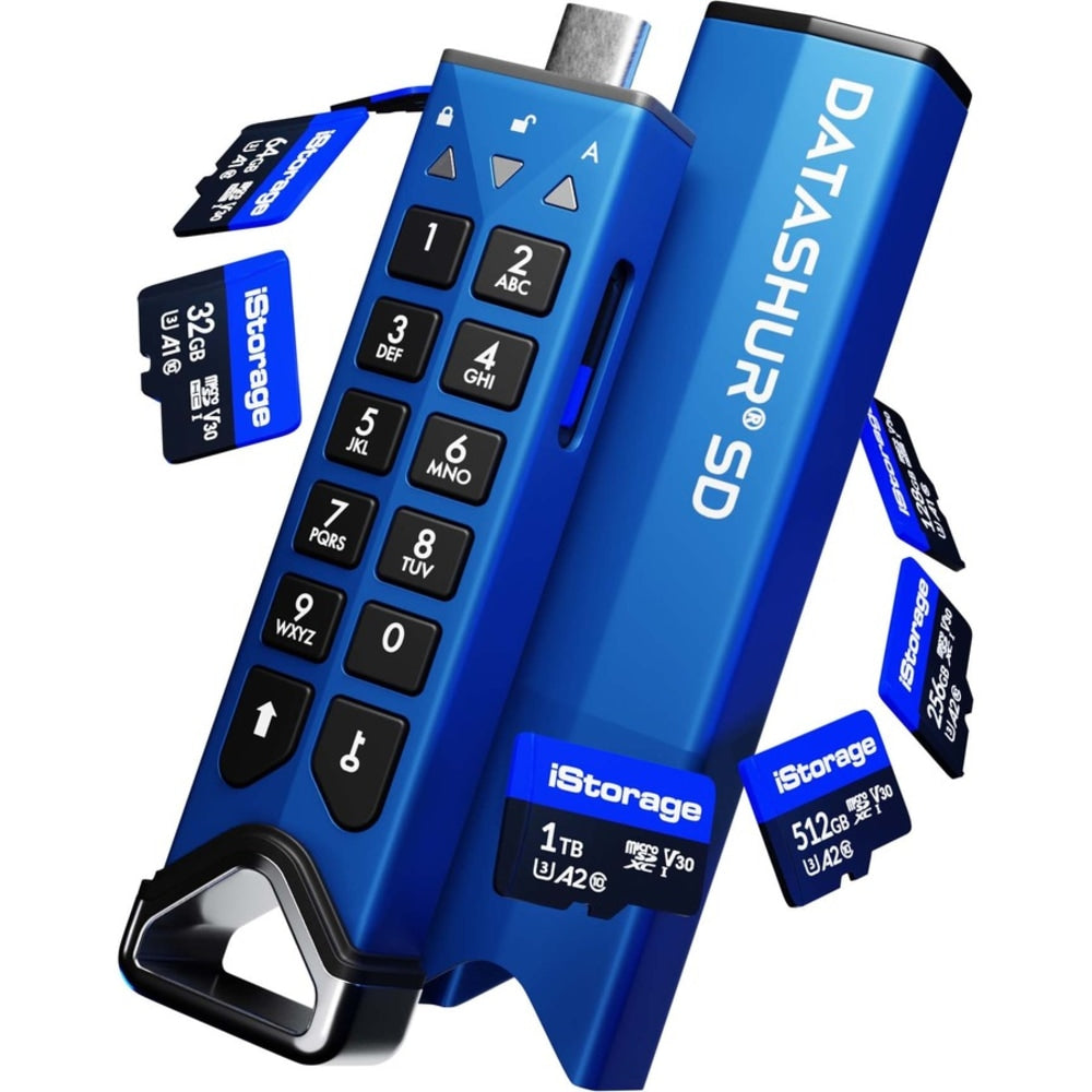 iStorage microSD Card 32GB | Encrypt data stored on iStorage microSD Cards using datAshur SD USB flash drive | Compatible with datAshur SD drives only - 100 MB/s Read - 95 MB/s Write