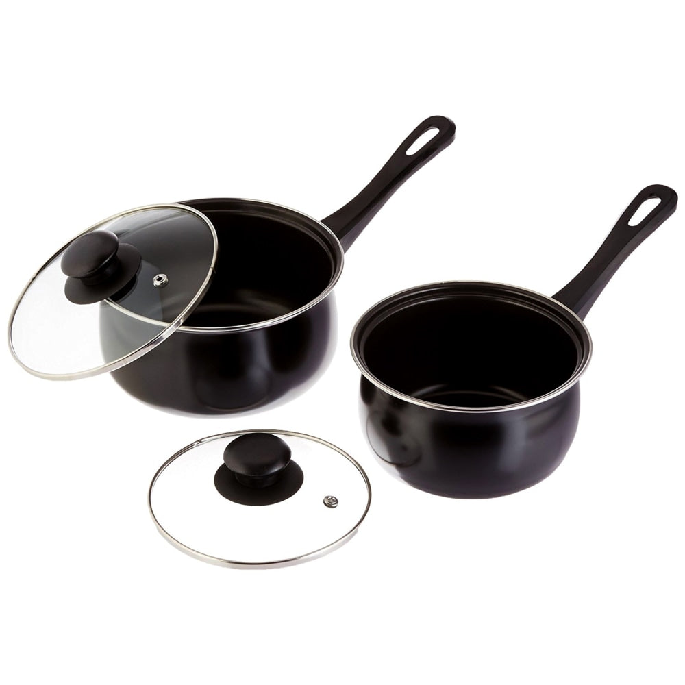 Gibson Home Chef Du Jour 7-Piece Cookware Set, Black