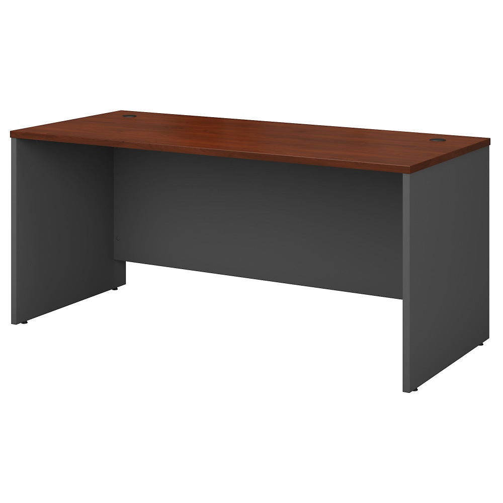 Bush Business Furniture Components Office Desk 66inW x 30inD, Hansen Cherry/Graphite Gray, Standard Delivery