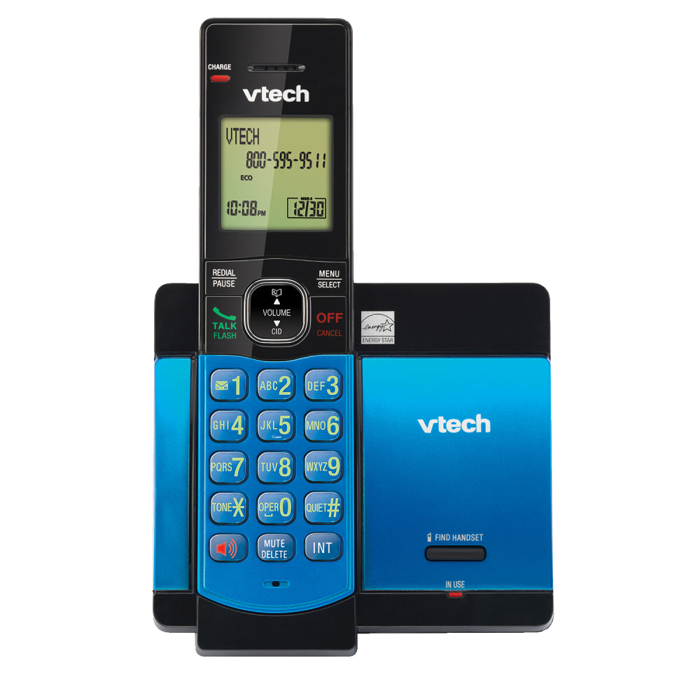 VTech CS5119-15 Blue DECT 6.0 Cordless Phone with Caller ID/Call Waiting