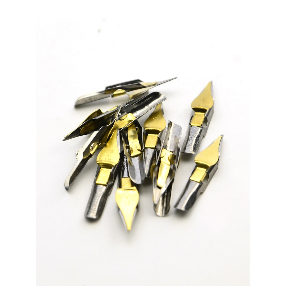 Speedball Flat Pen Nibs, C-5, Box Of 12 Nibs