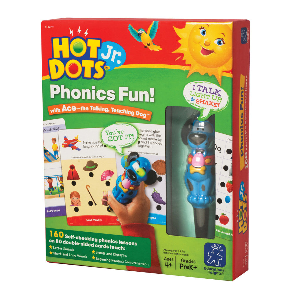 Educational Insights Phonics Fun 2-Sided Cards And Power Pen, Pre-K - Grade 2