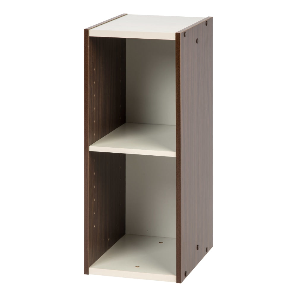 IRIS Sema 24inH Narrow Space-Saving-Shelf, Walnut Brown