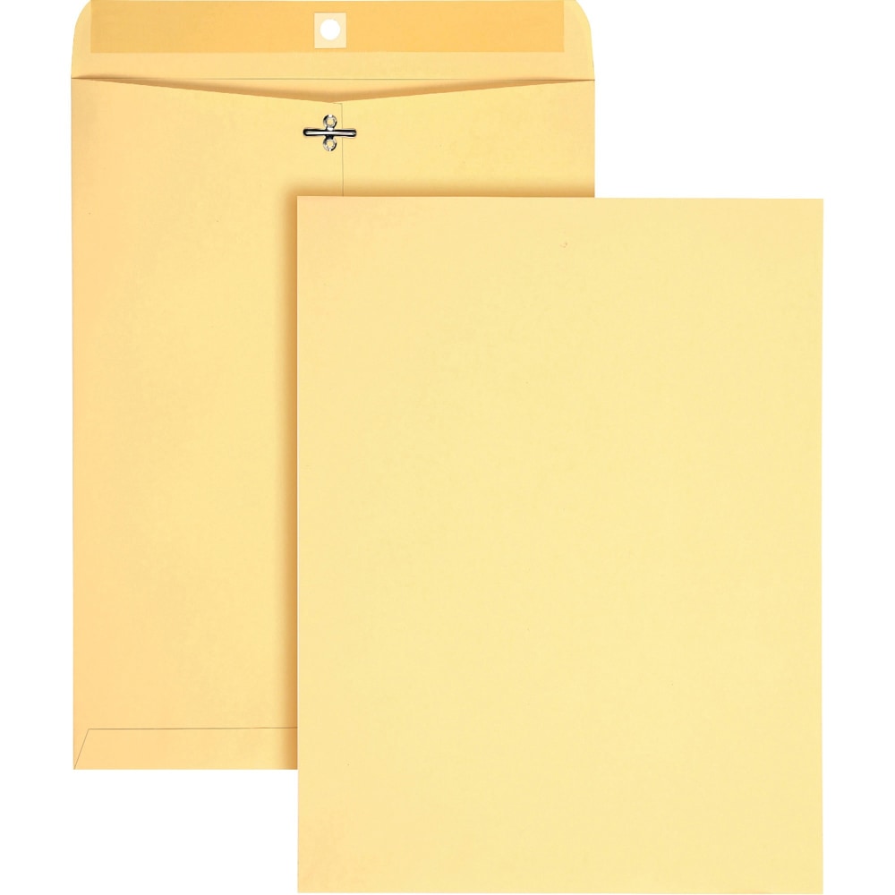 Quality Park 10x13 Heavy-duty Envelopes - Document - #97 - Clasp/Gummed Flap - 100 / Box