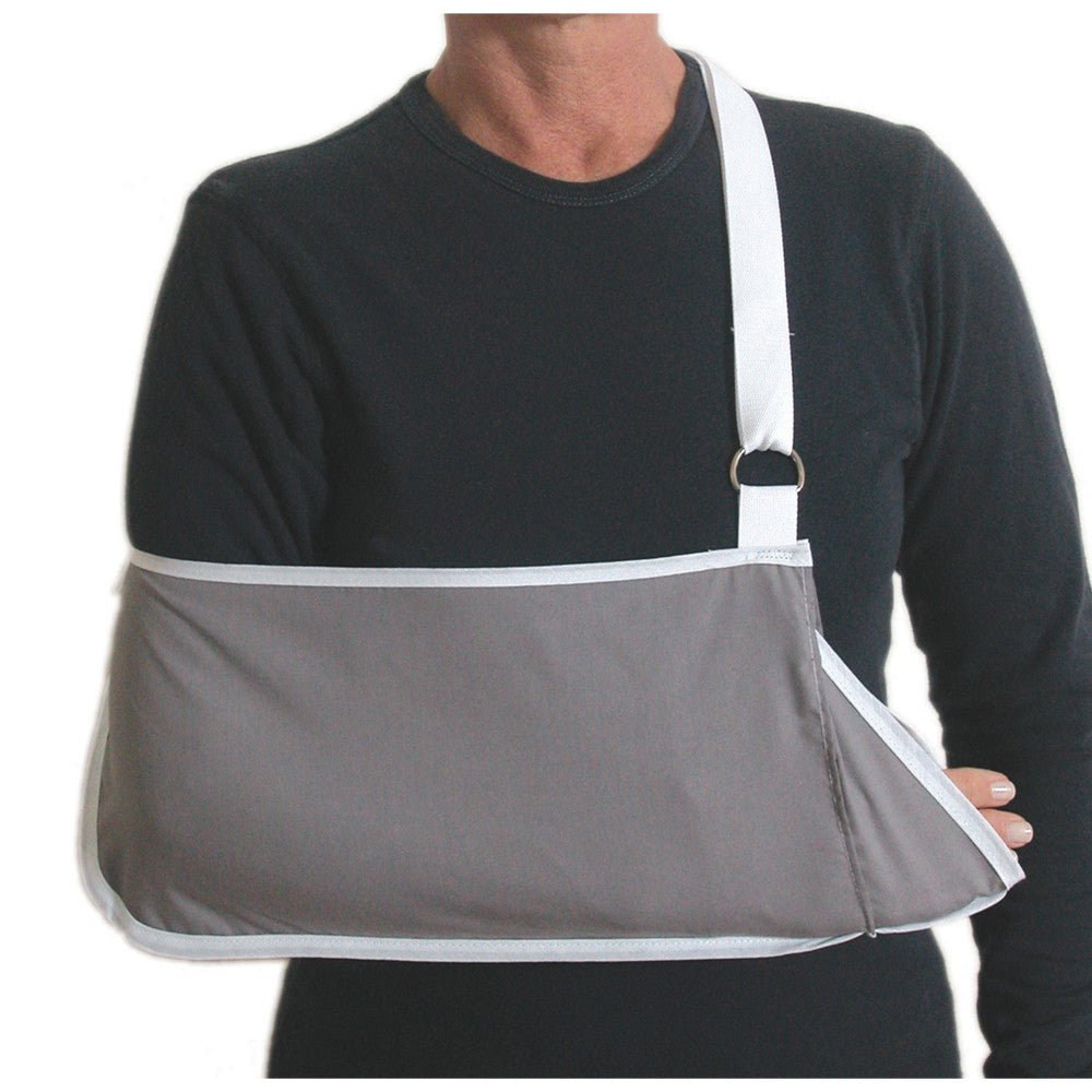 DMI Adjustable Pocket Arm Sling With Wrist Extender, Adult, Gray