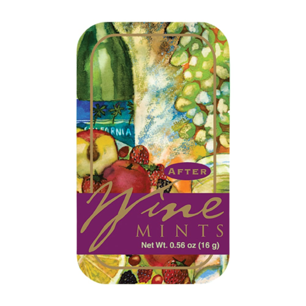 AmuseMints Sugar-Free Mints, Wine Mints, 0.56 Oz, Pack Of 24