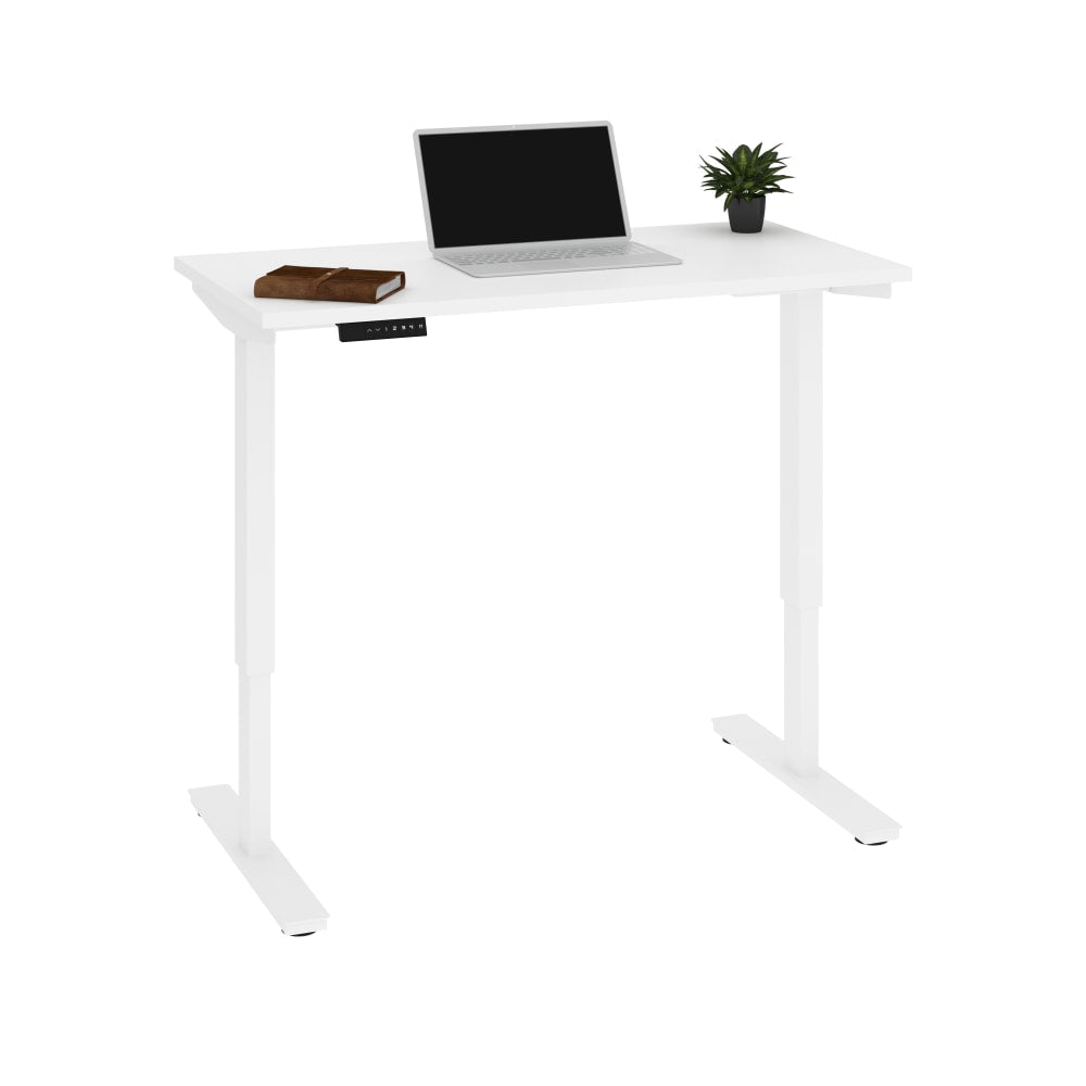 Bestar Viva Electric 48inW Standing Desk, White