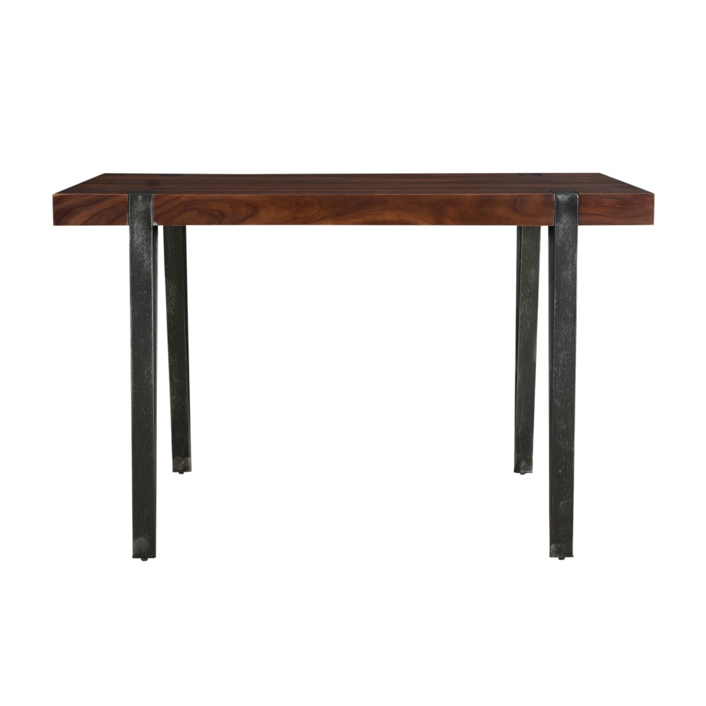 Coast to Coast Dining Table, Martin, 30inH x 48inW x 30inD, Honey Brown/Antique Gunmetal