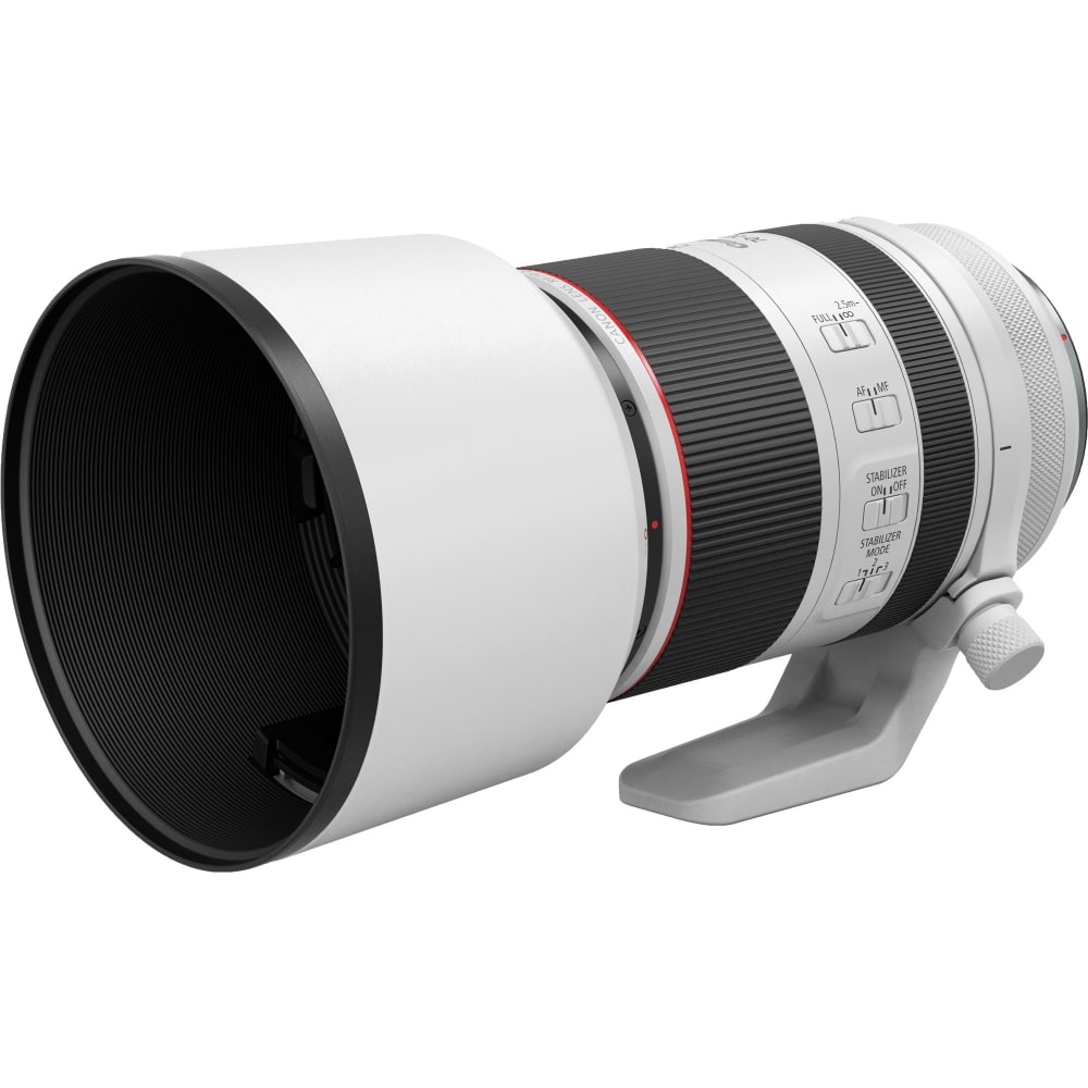 Canon - 70 mm to 200 mmf/2.8 - Telephoto Zoom Lens for Canon RF - Designed for Digital Camera - 77 mm Attachment - 0.23x Magnification - 2.9x Optical Zoom - Optical IS - 5.8in Length - 3.5in Diameter