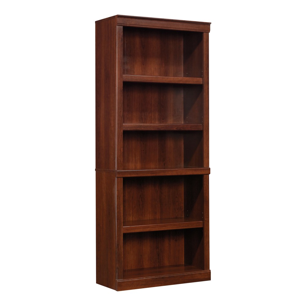 Realspace 72inH 5-Shelf Bookcase, Mulled Cherry