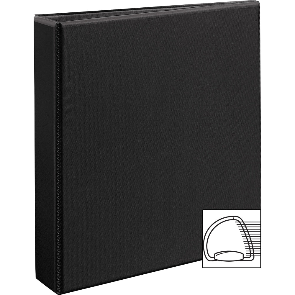 Avery Durable View 3-Ring Binder, 1 1/2in Slant Rings, Black