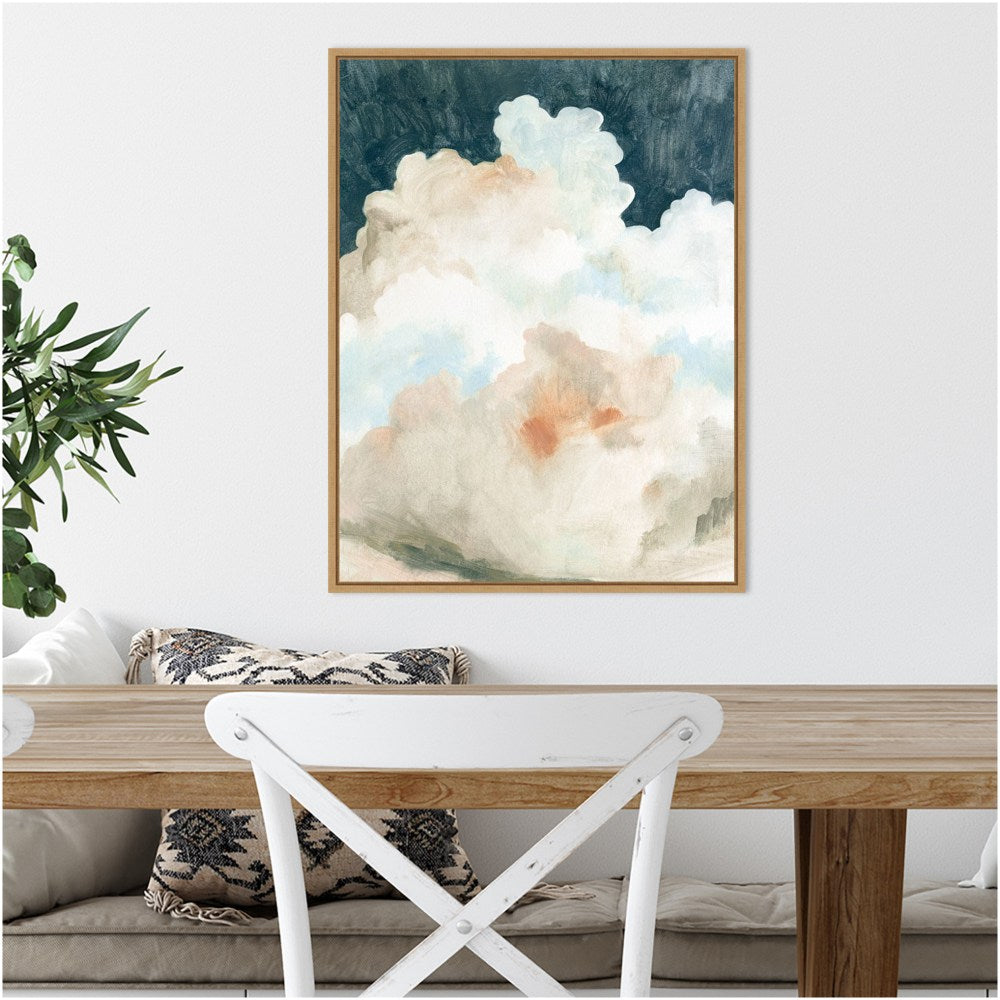 Amanti Art Dark Cumulus Clouds II by Emma Caroline Framed Canvas Wall Art Print, 24inH x 18inW, Maple