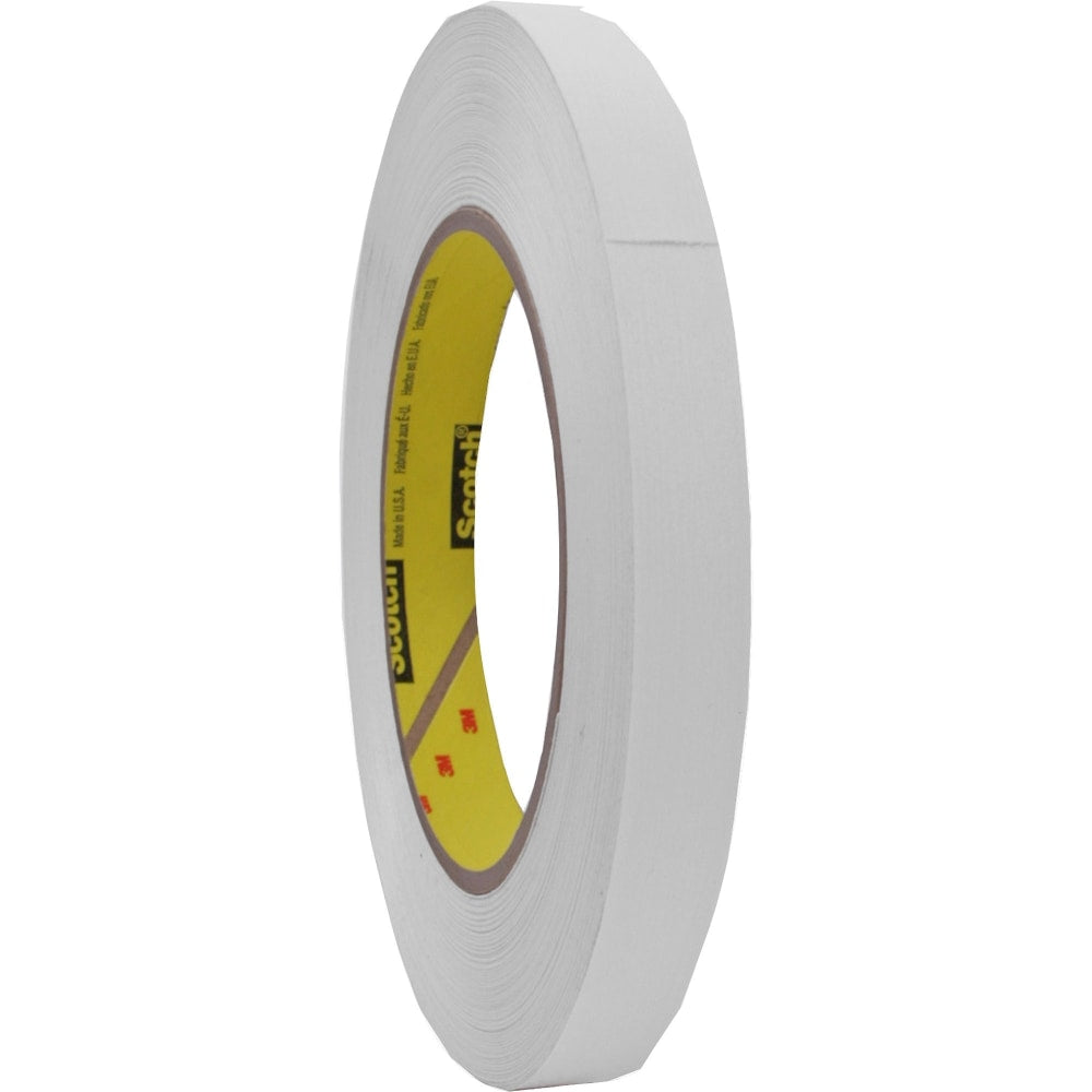 Scotch Flatback Write-On Paper Tape - 20 yd Length x 0.50in Width - 3in Core - 6.70 mil - Rubber Backing - 1 Roll - White