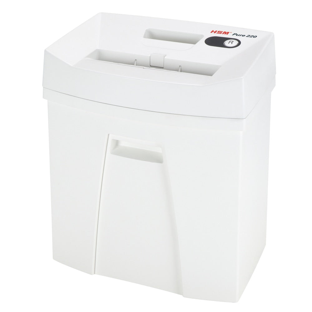 HSM Pure 220c Cross-Cut Shredder - Cross Cut - 7-8 Per Pass - 5.3 gal Waste Capacity