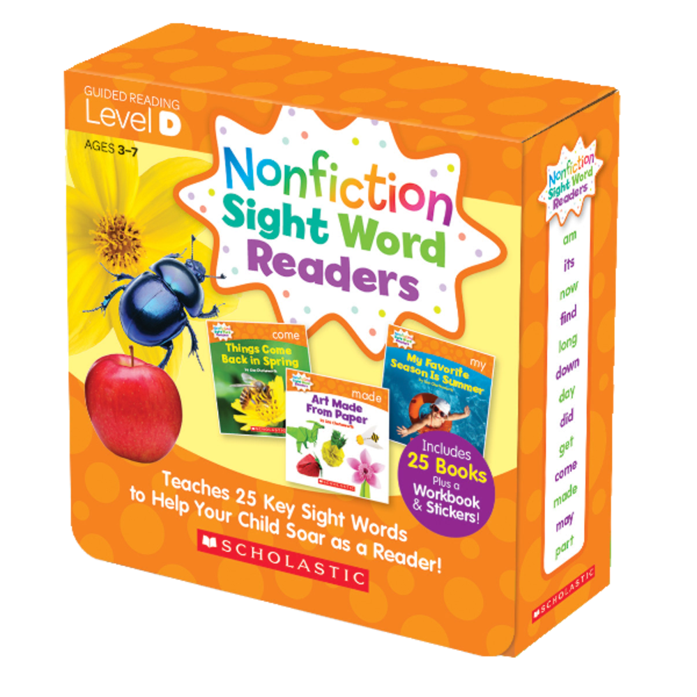 Scholastic Teacher Resources Nonfiction Sight Word Readers Parent Pack, Level D, Pre-K To 1st Grade