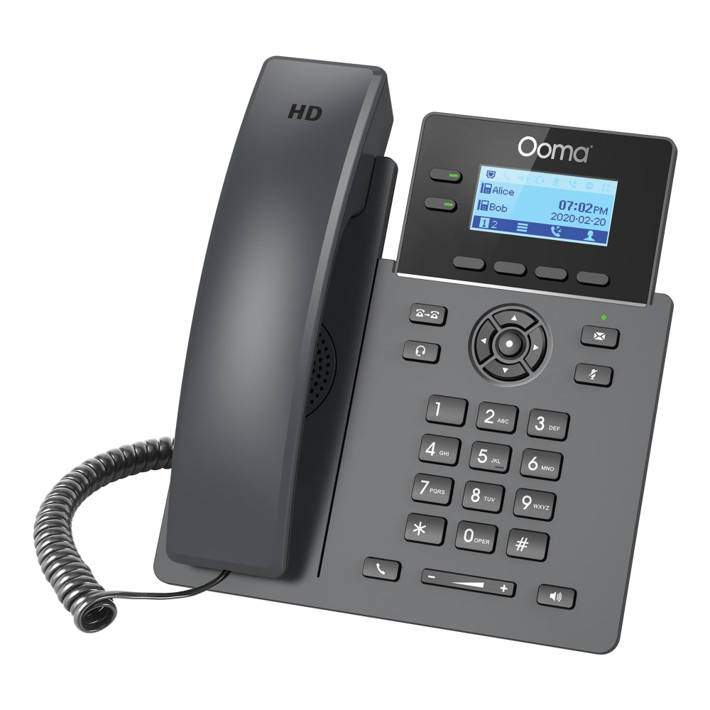 Ooma Wi-Fi 2-Line IP Corded Phone, OOMA2602W