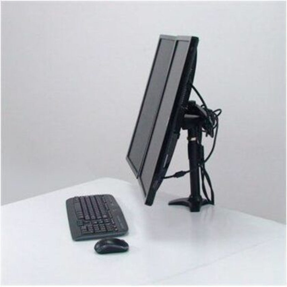 Amer AMR2C - Stand - for 2 LCD displays - steel, aluminum alloy - screen size: 15in-24in