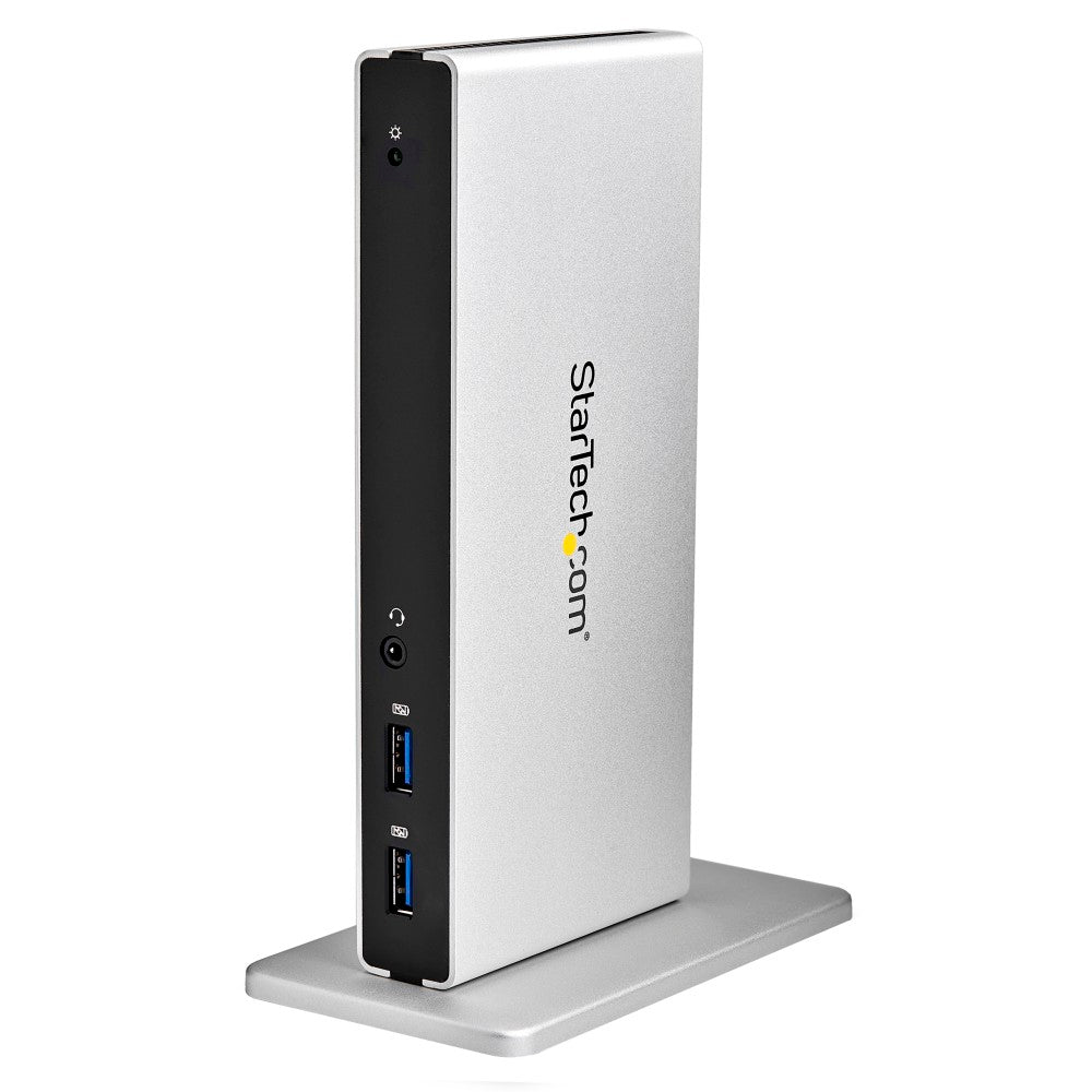 StarTech.com USB 3.0 Docking Station - Compatible with Windows / macOS - Dual DVI Docking Station Supports Dual Monitors - DVI to HDMI and DVI to VGA Adapters Included - USB3SDOCKDD - Dual Monitor Docking Station - 2 x DVI Ports