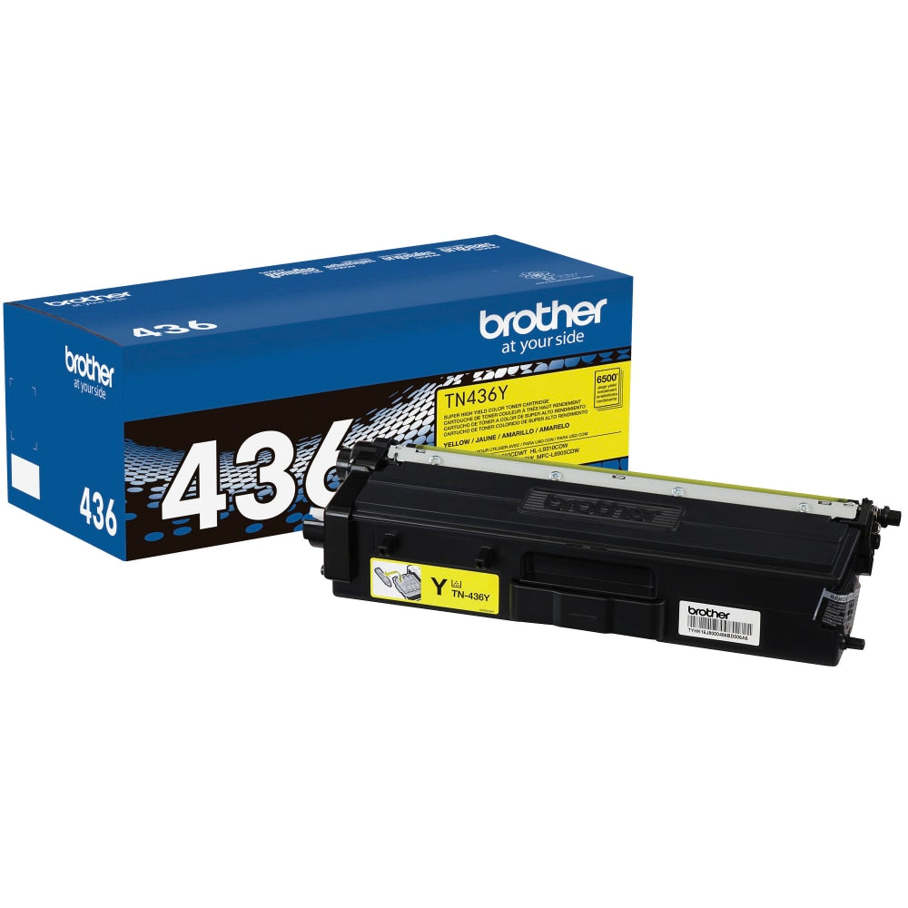 Brother TN-436 Yellow High Yield Toner Cartridge, TN-436Y